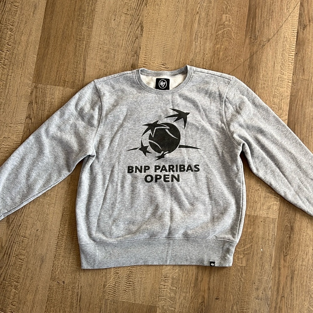 Unisex Gray BNP Paribas Open XL Crewneck